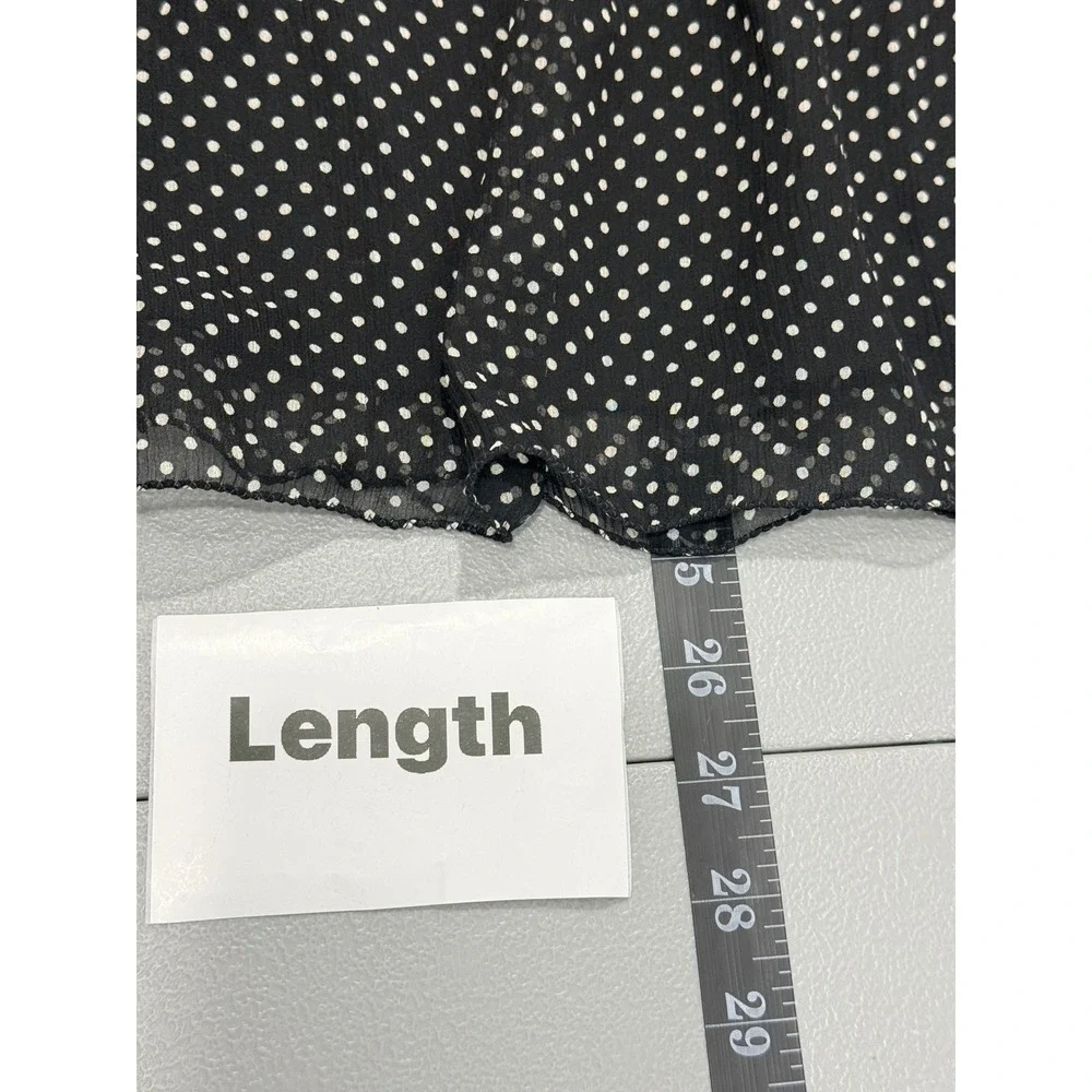 Vtg y2k The Limited Silk Polka Dot Skirt Womens sz 10 fairycore whimsy office